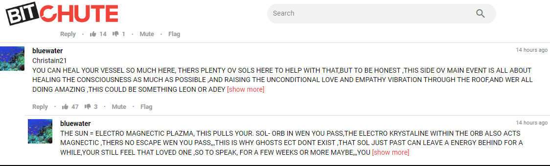 Bluewater at Bitchute.com